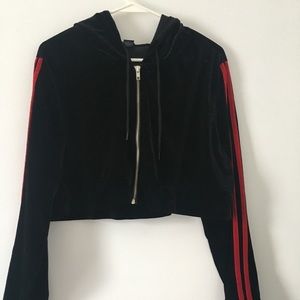 Rue 21 cropped zip up sweater